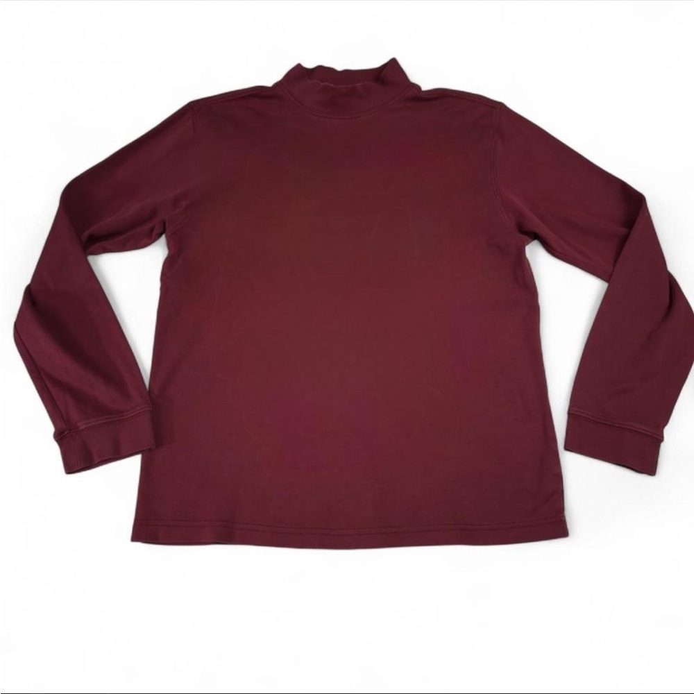 Club Room Burgundy LS Cotton Basic